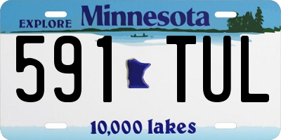 MN license plate 591TUL