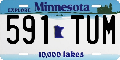 MN license plate 591TUM