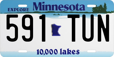 MN license plate 591TUN