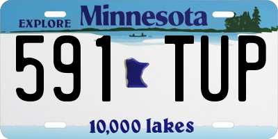 MN license plate 591TUP