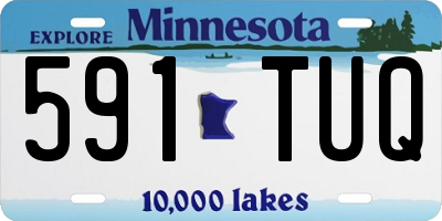 MN license plate 591TUQ