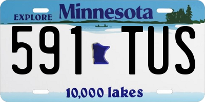 MN license plate 591TUS
