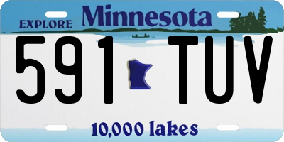 MN license plate 591TUV