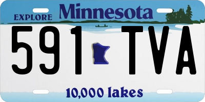 MN license plate 591TVA
