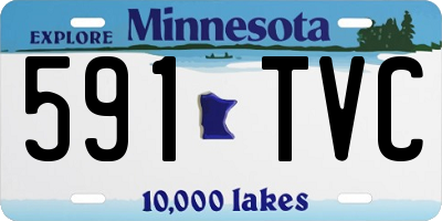 MN license plate 591TVC