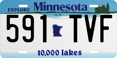 MN license plate 591TVF