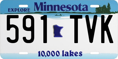 MN license plate 591TVK