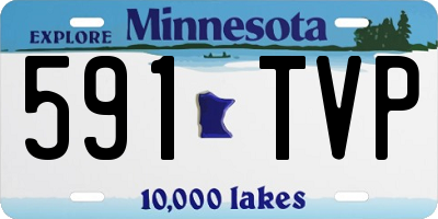 MN license plate 591TVP