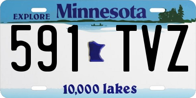 MN license plate 591TVZ