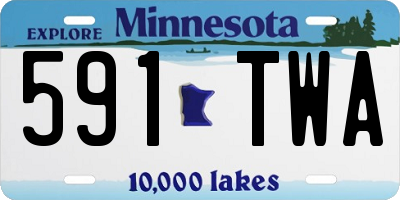 MN license plate 591TWA