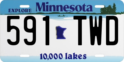 MN license plate 591TWD
