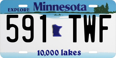 MN license plate 591TWF