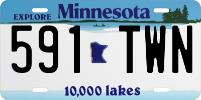 MN license plate 591TWN