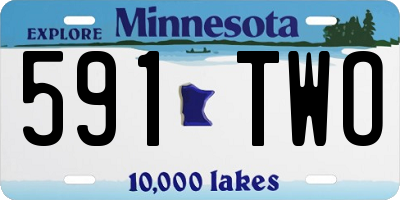 MN license plate 591TWO
