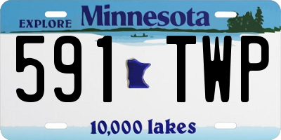 MN license plate 591TWP