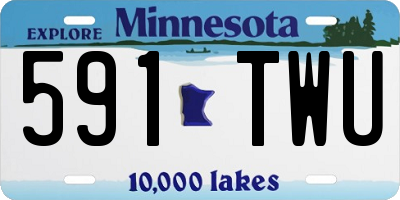 MN license plate 591TWU