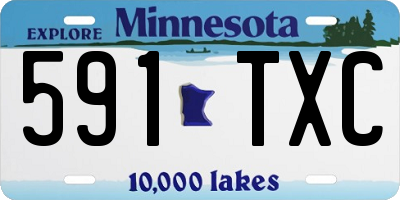 MN license plate 591TXC