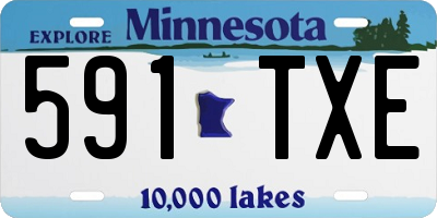 MN license plate 591TXE