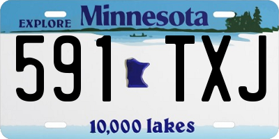 MN license plate 591TXJ
