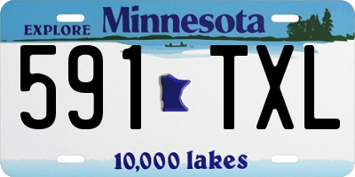 MN license plate 591TXL