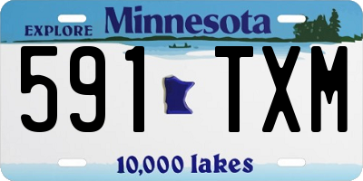 MN license plate 591TXM