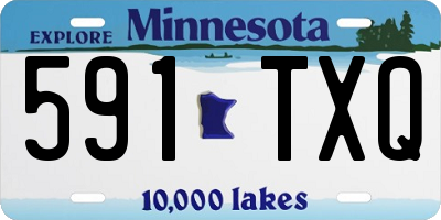 MN license plate 591TXQ