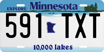 MN license plate 591TXT