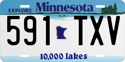 MN license plate 591TXV