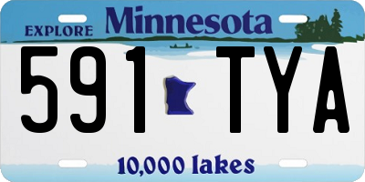 MN license plate 591TYA