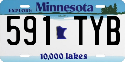 MN license plate 591TYB