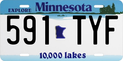 MN license plate 591TYF