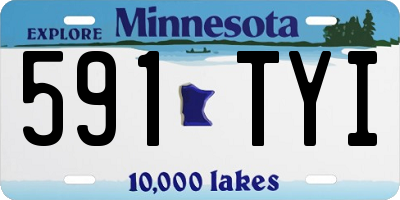 MN license plate 591TYI