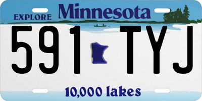 MN license plate 591TYJ
