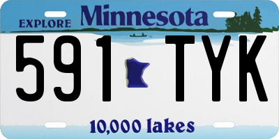 MN license plate 591TYK
