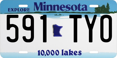 MN license plate 591TYO