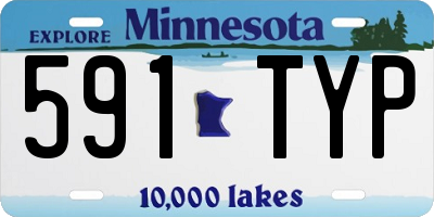 MN license plate 591TYP