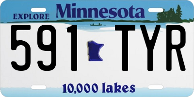MN license plate 591TYR