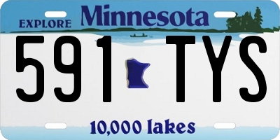 MN license plate 591TYS