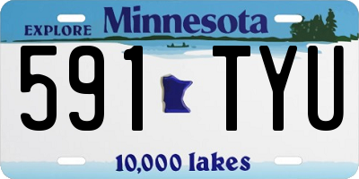 MN license plate 591TYU