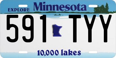 MN license plate 591TYY