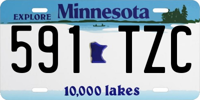 MN license plate 591TZC