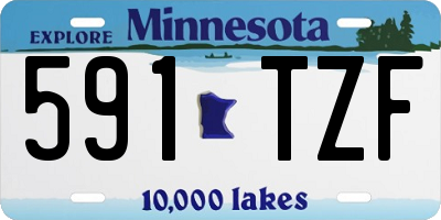 MN license plate 591TZF