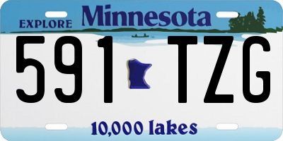 MN license plate 591TZG