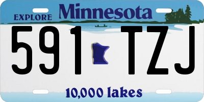 MN license plate 591TZJ