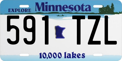 MN license plate 591TZL