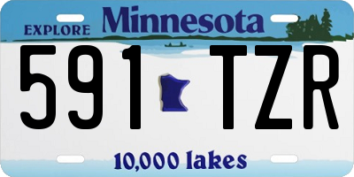 MN license plate 591TZR