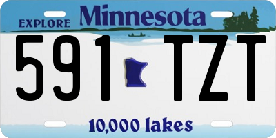 MN license plate 591TZT