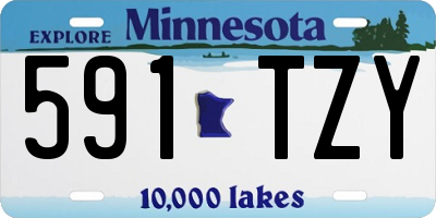 MN license plate 591TZY