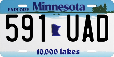 MN license plate 591UAD