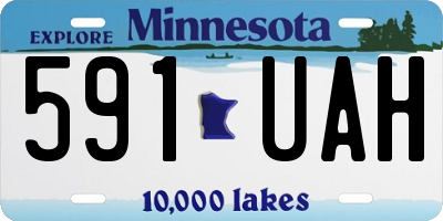 MN license plate 591UAH